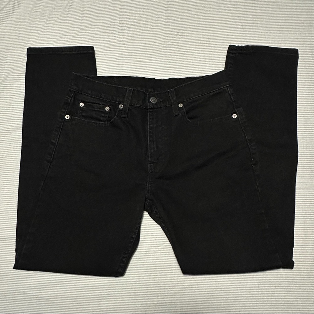 Men's Levi 502 Taper Fit Black Jeans 29x30